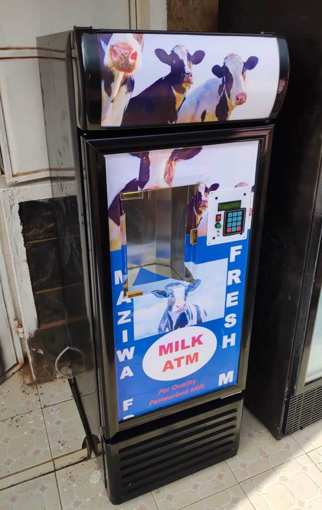 Milk ATM fridge repair in Kenya